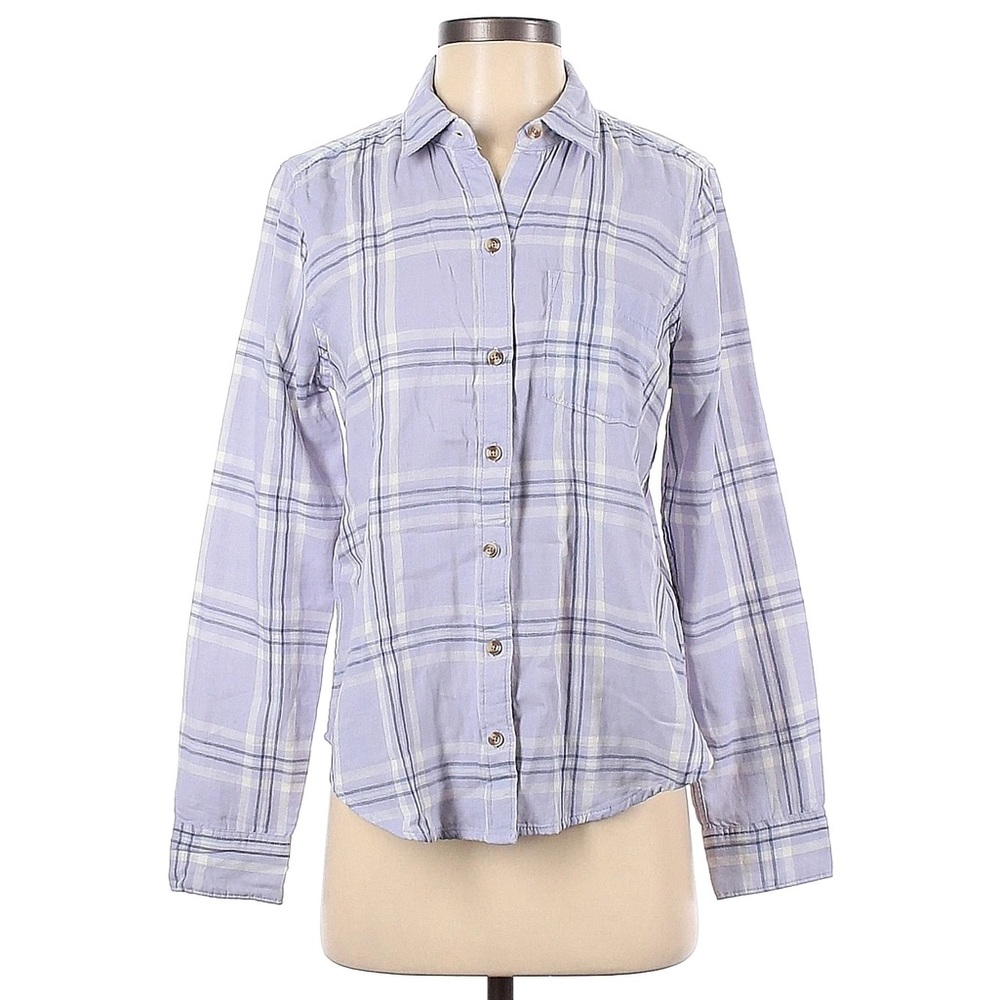 Lavender AE Plaid Button Down Shirt